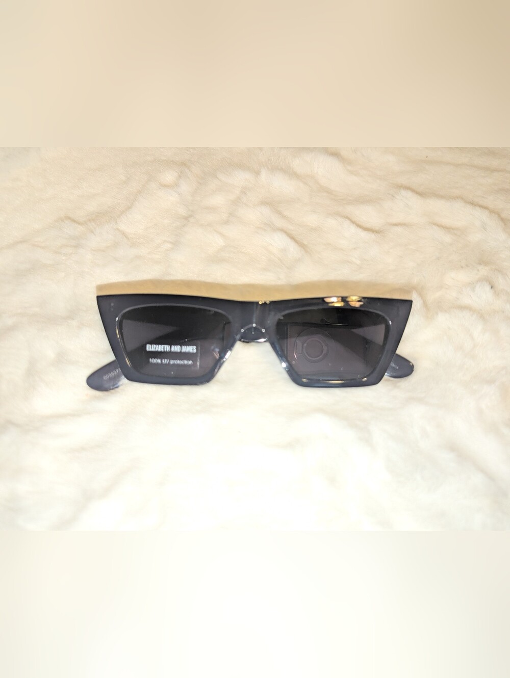 Elizabeth and James Dark Blue Acetate Cat-Eye Sunglasses - NWOT